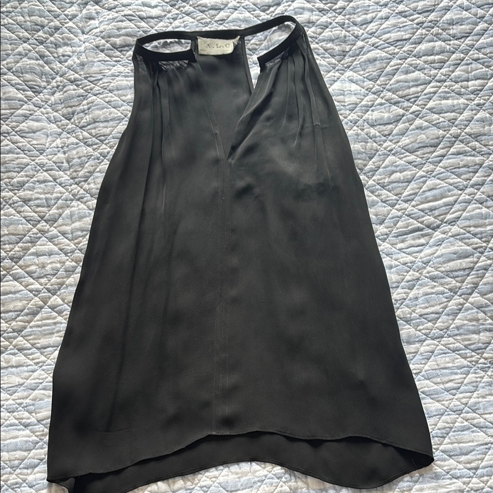 A.L.C. Black Sleeveless Blouse